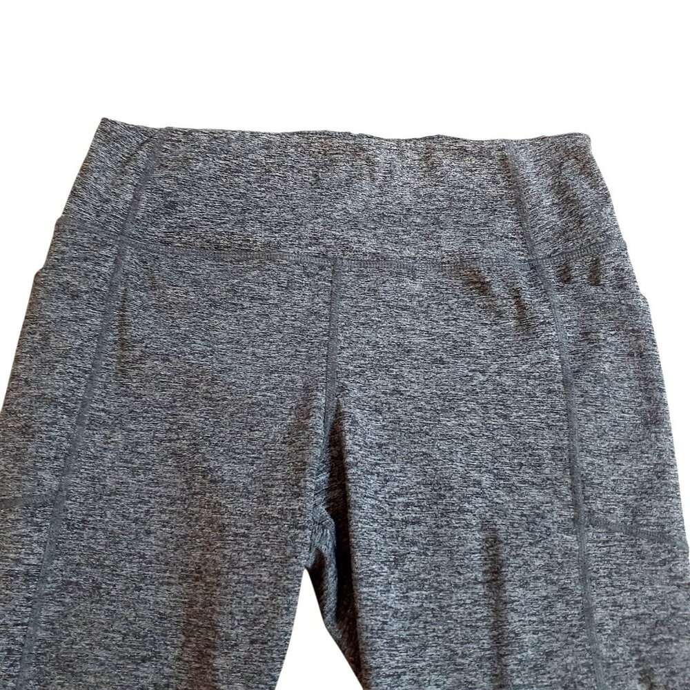 Avia Athletic Leggings Womens Size Large 12-14 Heather Gray High Waist Stretch - Picture 4 of 4
